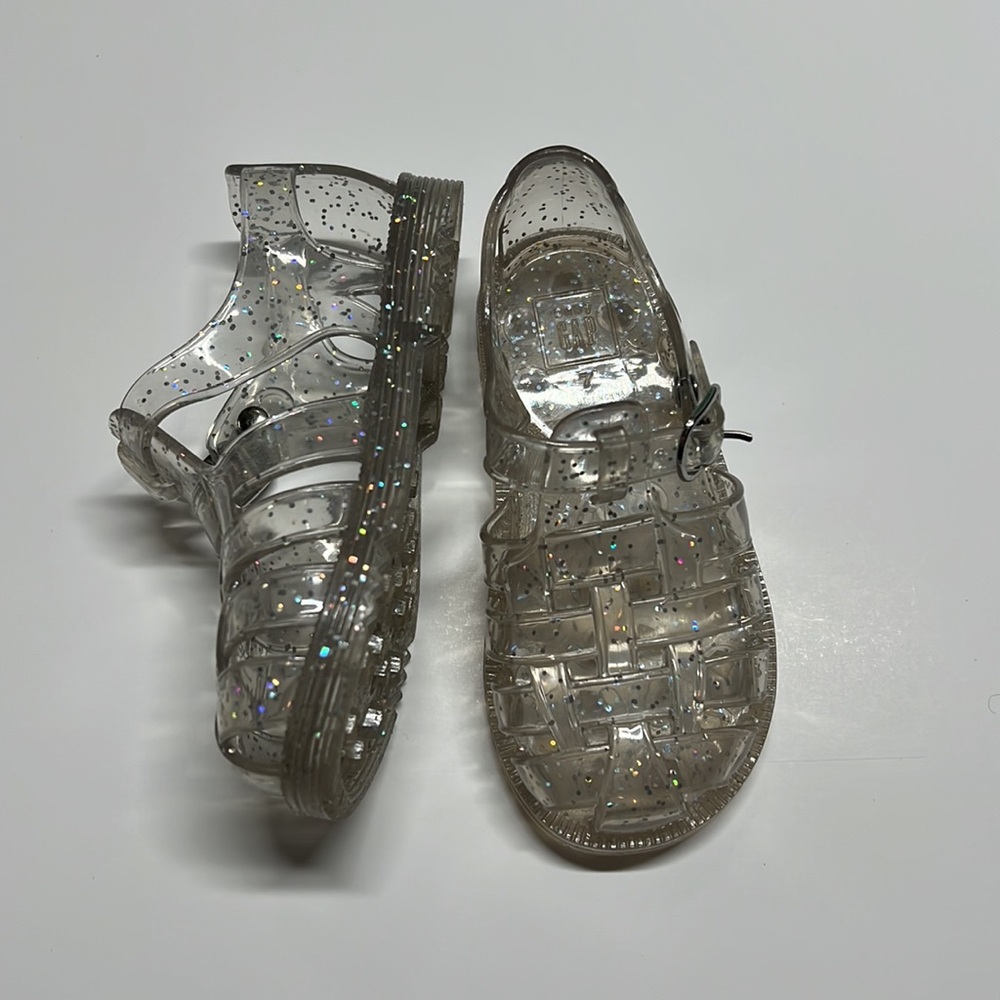 Baby Gap Popular Clear Sparkle Jelly Sandals Strawberry Scented